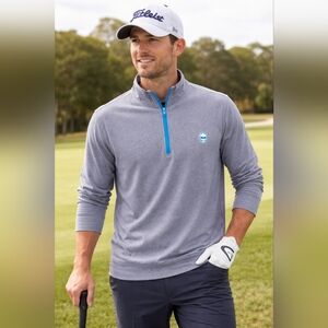 Swag Golf Gray 1/4 Zip Pullover Size Large